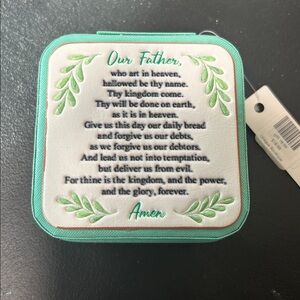 Tiffany Blue Jewlery Travel Case.  New with tags. With The Lords Prayer